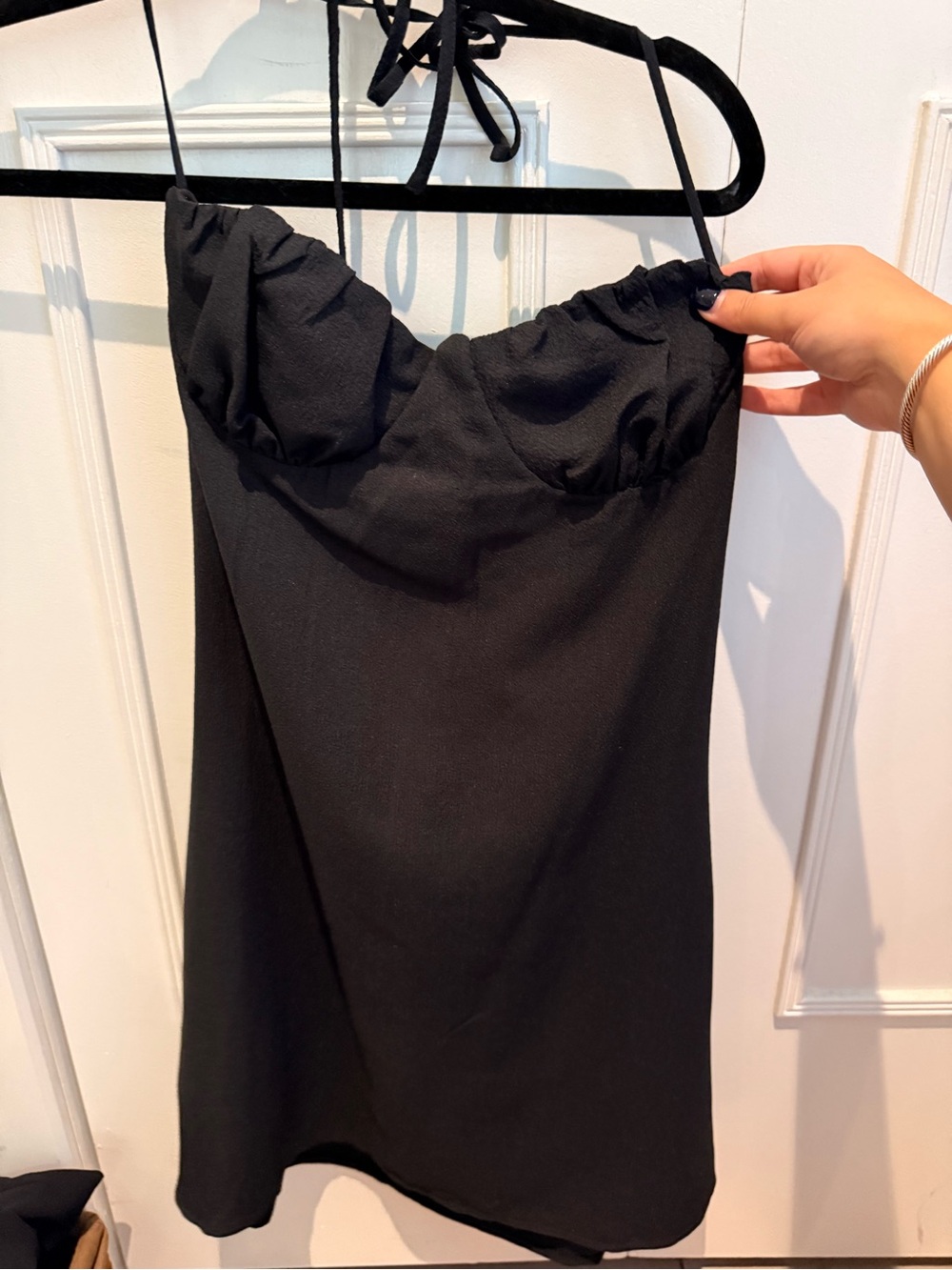 La Hearts (bought at Pacsun) Black Mini Dress with Bust Detail